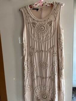 Letní plátěné šaty s bolérkem- Marc Aurel- 36-38 - 3