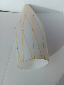 Staré stínidlo tvar doutník - dekor ART DECO - 3