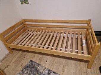 Postel 90×200 dubová + MATRACE ZDARMA - 3