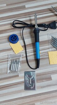 Mikropájka 230V/60W, s výměnnými hroty+cín+držák, TOP. - 3