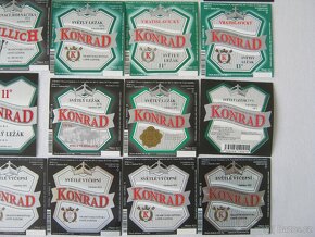 44x pivní etikety pivovar Konrád ČR+export katalogové - 3