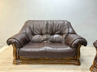 Kožené sofa + křeslo - 3