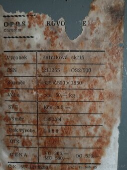 Plechová šatní skříňka - 3