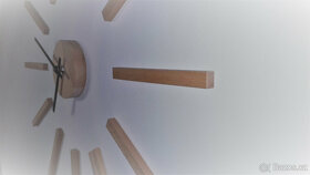 Nástěnné nalepovací dřevěné hodiny - 3