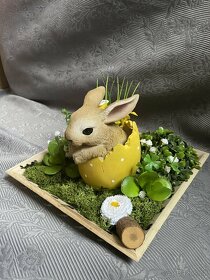 velikonoční dekorace zajíc ve vejci - 3