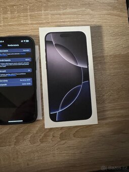 Prodám iPhone 16Pro Max 256GB Black Titanium - 3