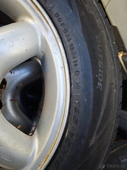 ALU kola originál Opel s novým pneu nexen 195/65/15 - 3