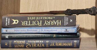 Harry Potter Box set + doplňkové knížky + hůlka - 3
