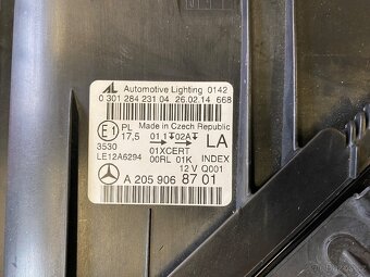 Levé přední světlo Mercedes C Class W205 - 3