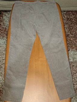 Dámské kalhoty manšestr béžové, velikost 42, minimáln nošené - 3