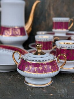 Vintage - Porcelánový moka set, Horní Slavkov. - 3