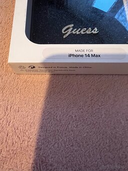 iPhone 14 plus luxusní obal Guess černý třpitivý originál - 3