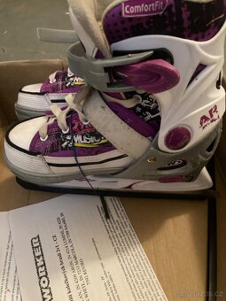 Rostoucí brusle 2v1 vel.33-36 - 3