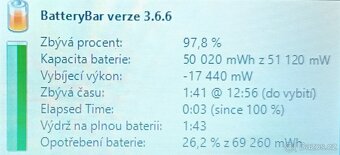 Odolný Panasonic Toughbook CF-52,CPU P8400,SSD 240GB,RAM 4GB - 3