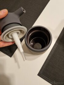 Blomus dávkovač mýdla keramický, šedý - 3