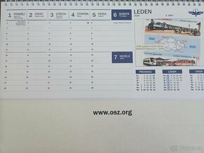 Zeleznicni kalendar OSZ pro rok 2024 - 3