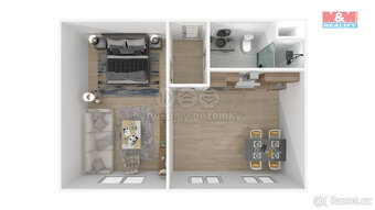 Pronájem bytu 2+kk, 45 m², Dnešice - 3