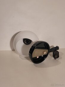 Art Deco lampička, lampa, bílé stínidlo - 3