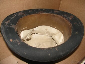 starožitný kufr na klobouk, starý cilindr klobouk - 3