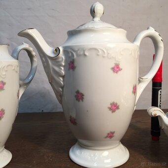 Stará konvice džbánek,cukřenka Schlaggenvald Slavkov - 3