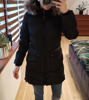 Dámská zimní černá bunda kabát s kožešinou Only NewRoona S - 3
