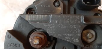 Alternátor BOSCH 120A Škoda VW Audi Seat - 3