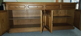 Komoda rustikální z masivu ( Dub ) - Výborný stav - 3