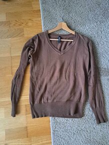 Dámský hnědý svetřík, vel. S, zn. Takko Fashion - 3