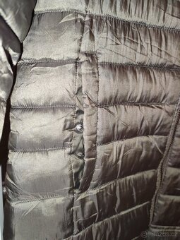 Dlouhá prošívaná bunda - kabát - 3