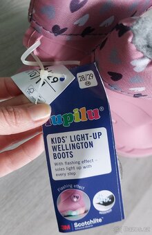 Nové zateplené gumáky vel. 28/29 - 3