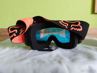 Motokrosové brýle se zrcadlovým sklem FOX Main Stray Goggle - 3
