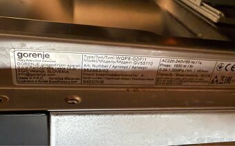 Vestavná myčka Gorenje GV55110 A++ - 3