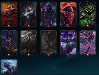 League of Legends účet S12 Master, all champs, 154 skinů - 3