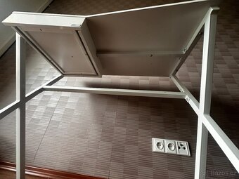 Psací stůl Carryhome, bílá / bílá, 90×76×48 cm - 3
