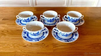 Starý porcelán Tirschenreuth polévková sada - 3