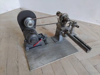 Hodinářský soustruh, náhradní díly na hodinky, staré nářadí - 3