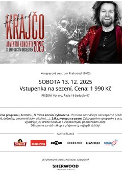 Richard Krajčo - 2 vstupenky - Praha - 13.12.2025 - 3