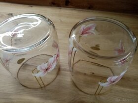 2x skleněná váza - 3