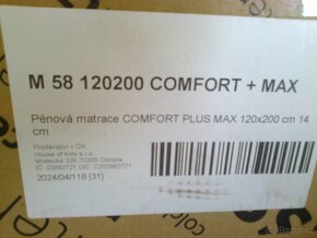 Matrace COMFORT PLUS MAX 120 x 200 x 14 cm pěnová - 3