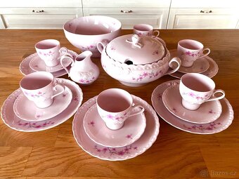 Starý romantický růžový porcelán Tirschenreuth - 3