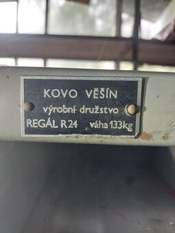 Regál se šuplíky kovový - pevný - 3