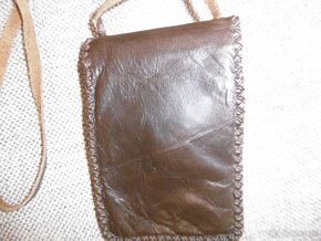 Retro mini kožená taštička - 3