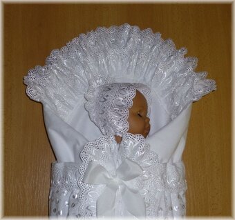 Zavinovačka- povijan madeira s krajkou 75 cm + vložka - 3