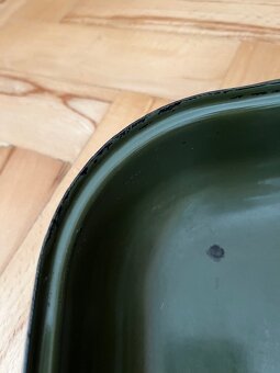 Starý malý pekáč, zelený, třeba jako dekorace na chalupu - 3
