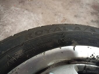 Alu kola 4x100 + zánovní celoroční pneu 155/65R13 - 3