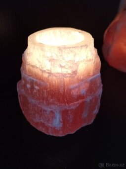 Nové svícny selenit oranžový_SLEVA - pouze 2 kusy - 3