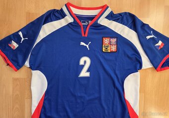Česko fotbalový dres Tomáš Řepka Puma #2 2000-2002 - 3