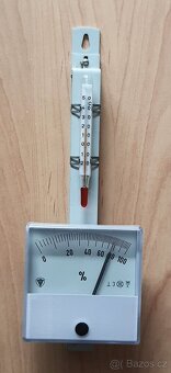 Vlasový hygrometr - analogový vlhkoměr historický - 3