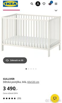 Dětská postýlka s matrací - 3