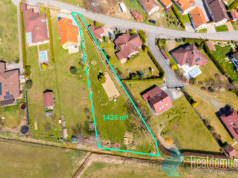 Pozemek, stavební, 1426m2, Nové Homole, okres České Budějovi - 3